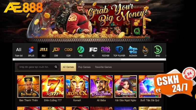 Nổ hũ AE888: Trải nghiệm đỉnh cao với các tựa game xanh chín